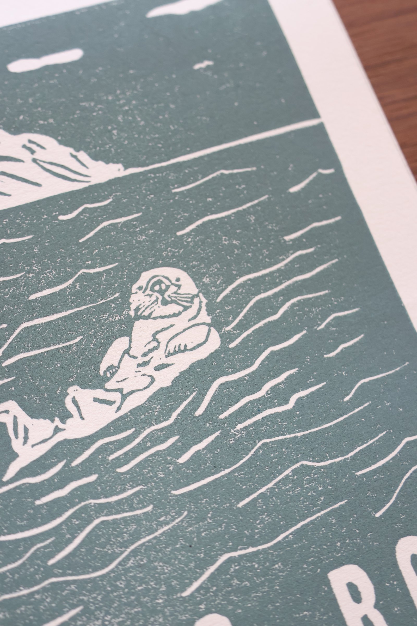 Morro Bay Otter Print 5" x 7" - Image 3