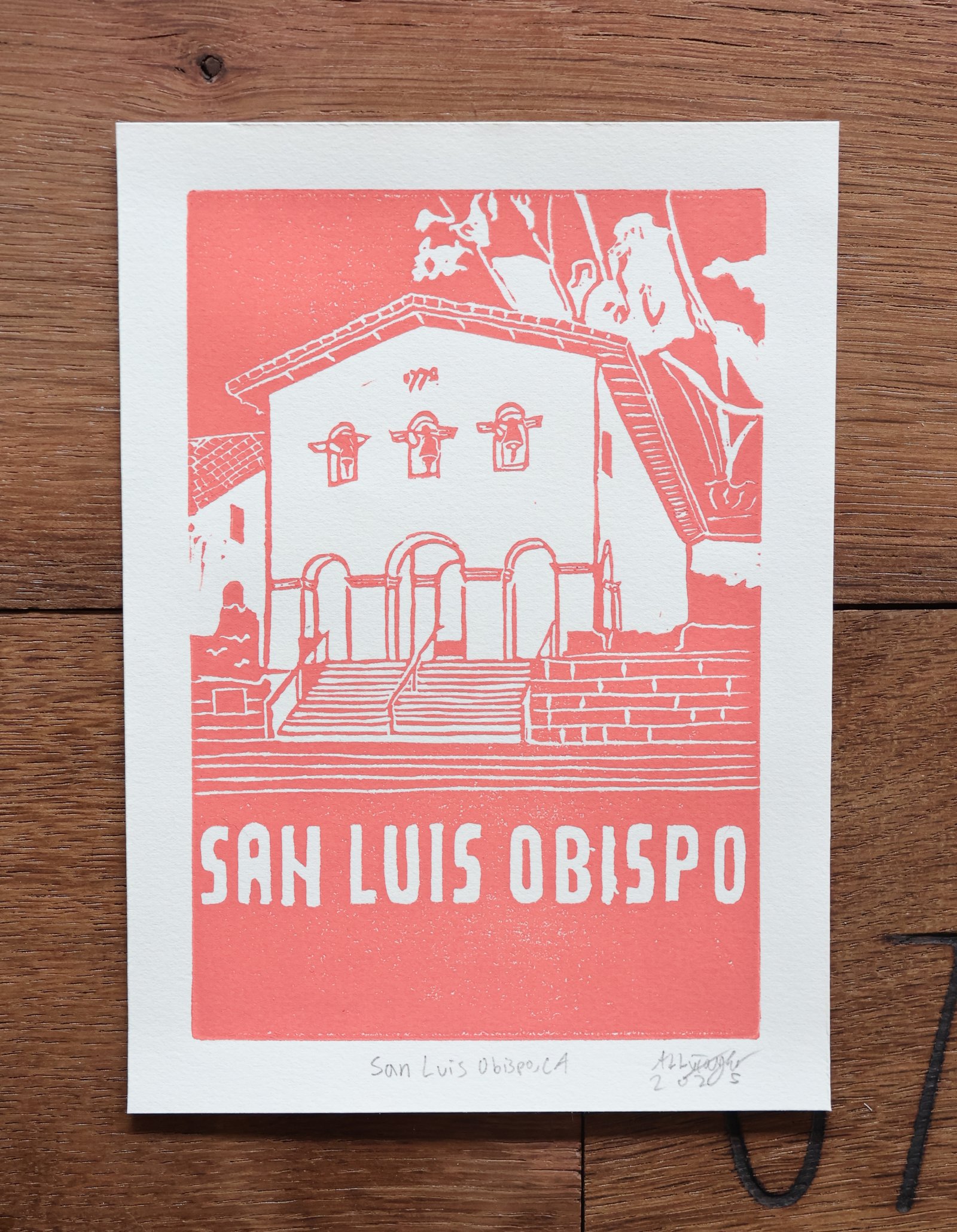 San Luis Obispo Mission Print 5" x 7"