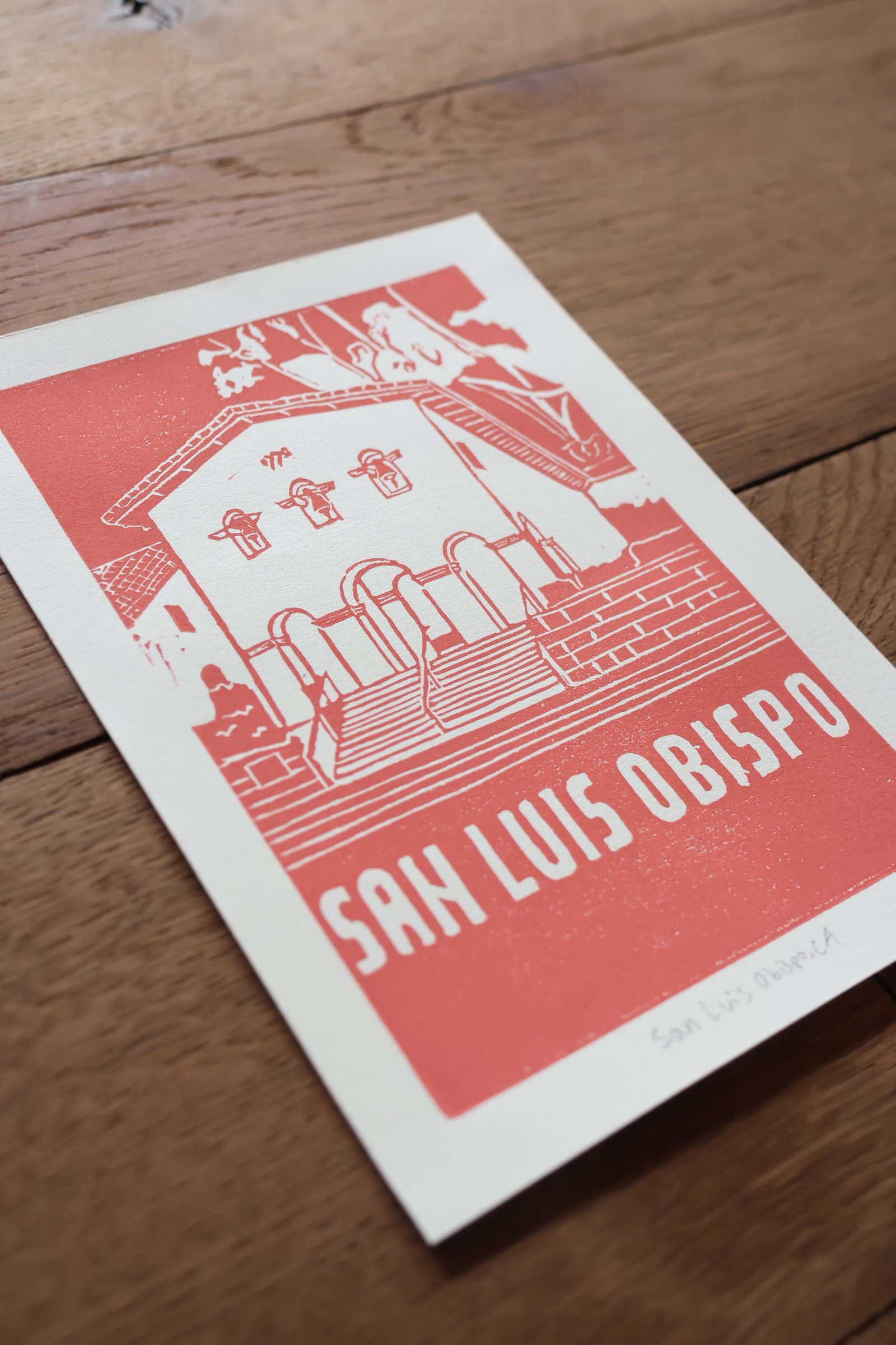 San Luis Obispo Mission Print 5" x 7" - Image 2