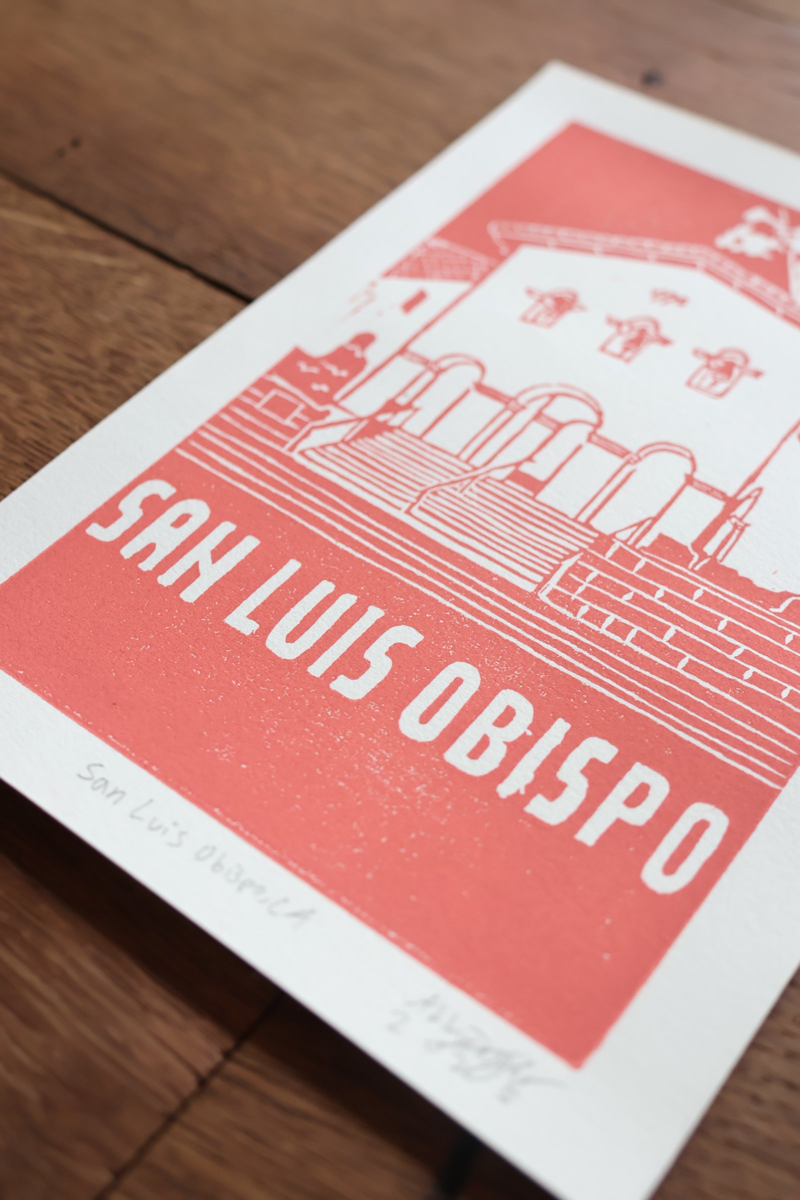 San Luis Obispo Mission Print 5" x 7" - Image 3