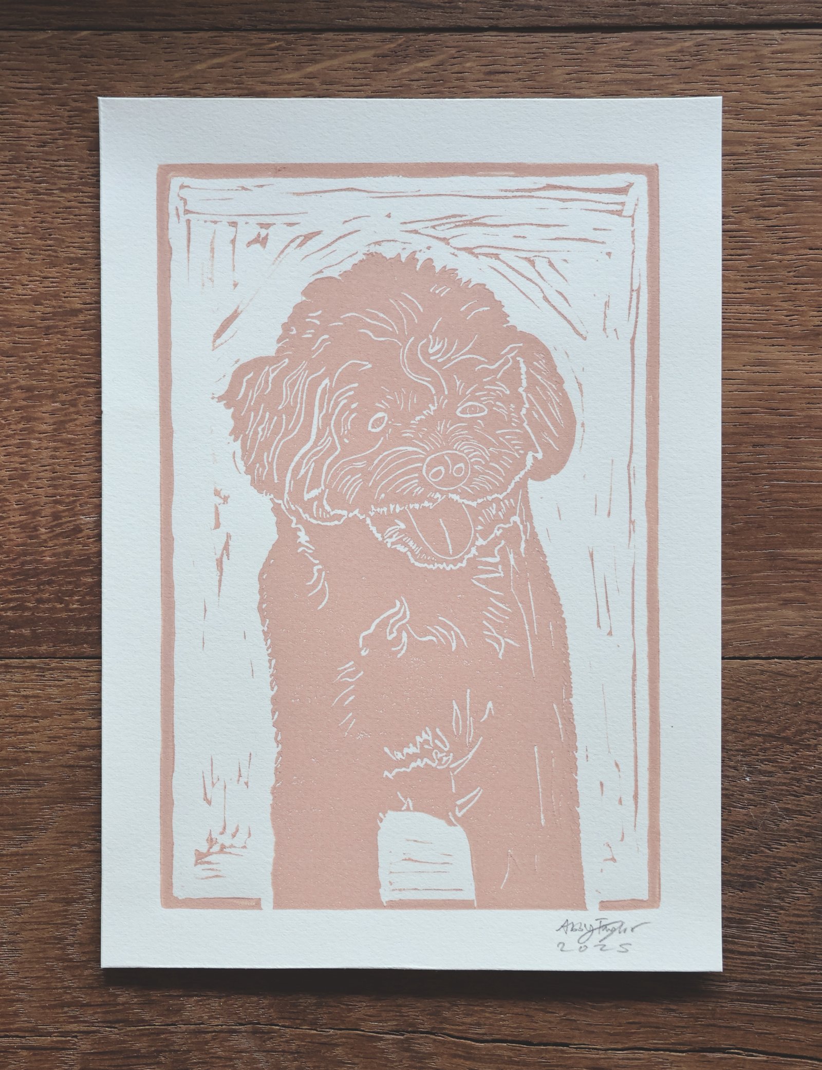 Dog Print 5" x 7"