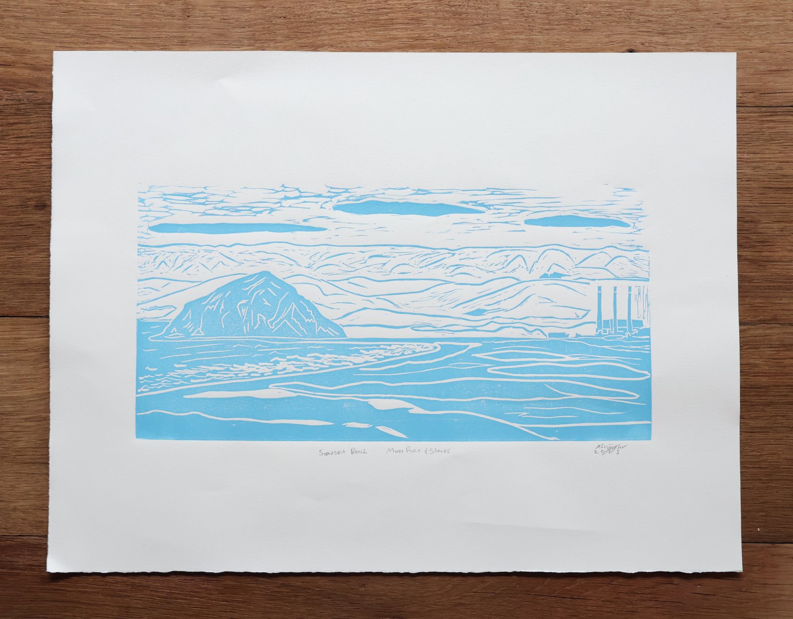 Sandspit Beach Morro Rock & Stacks Print 12" x 16" - Image 2