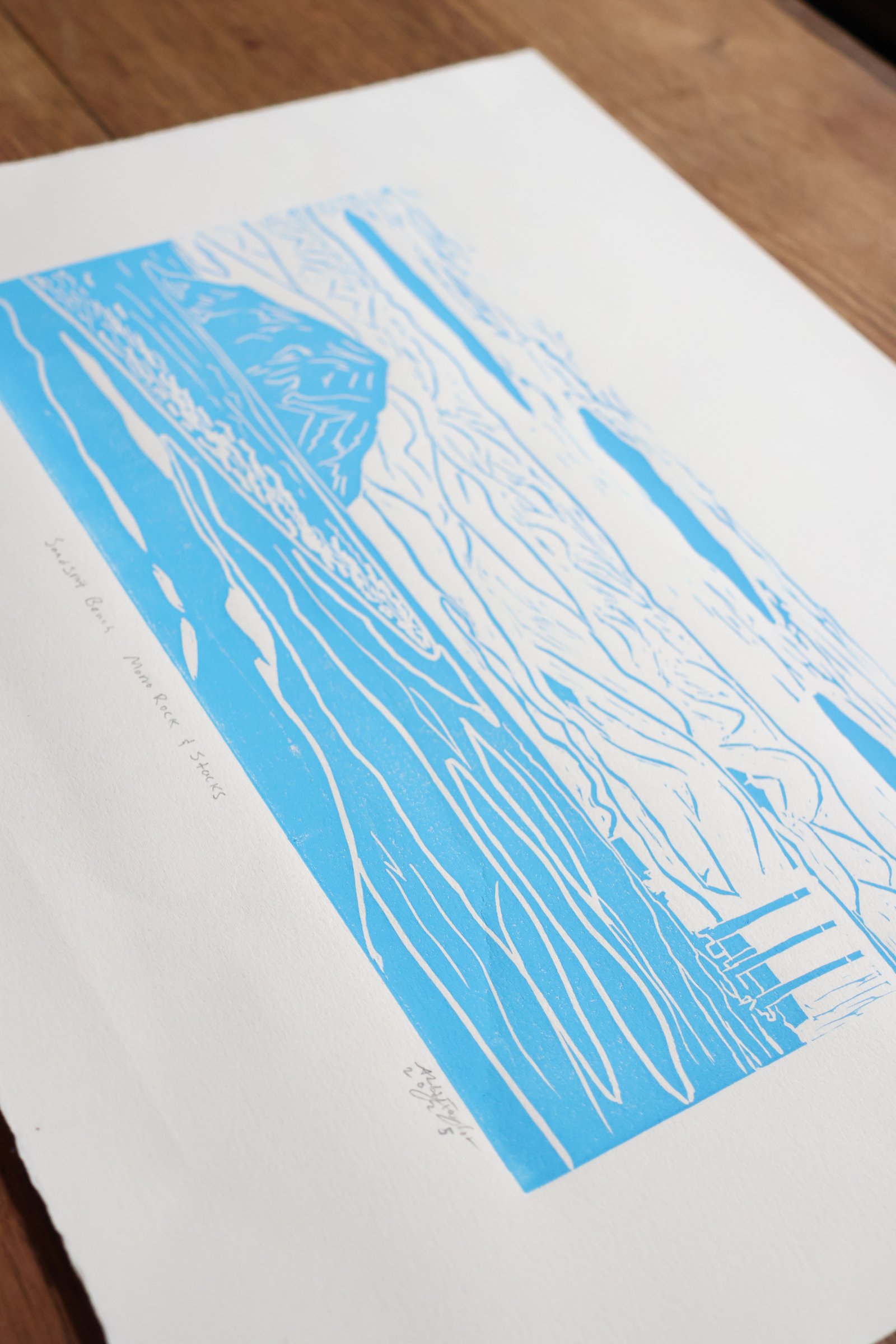 Sandspit Beach Morro Rock & Stacks Print 12" x 16" - Image 3