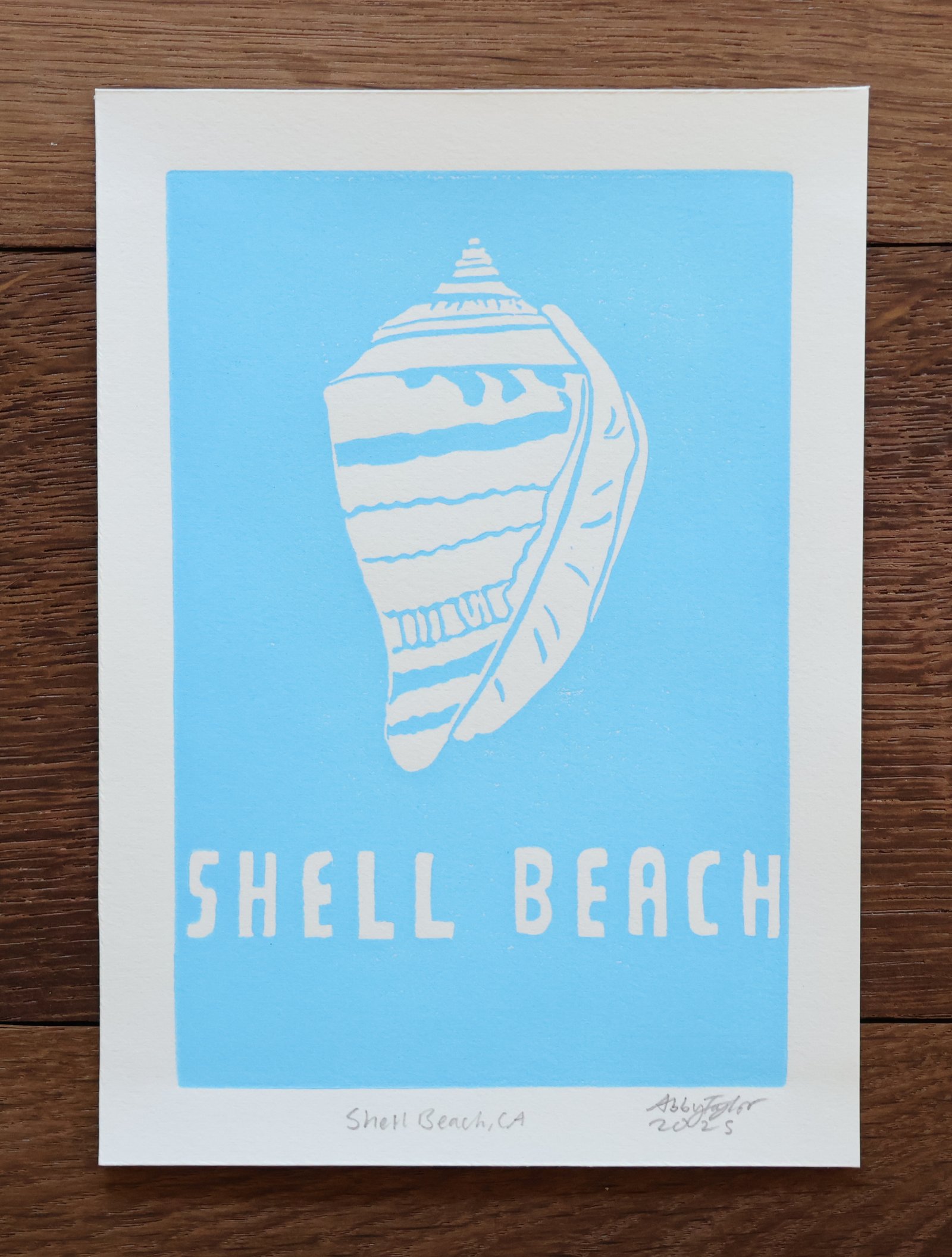Shell Beach Print 5" x 7"