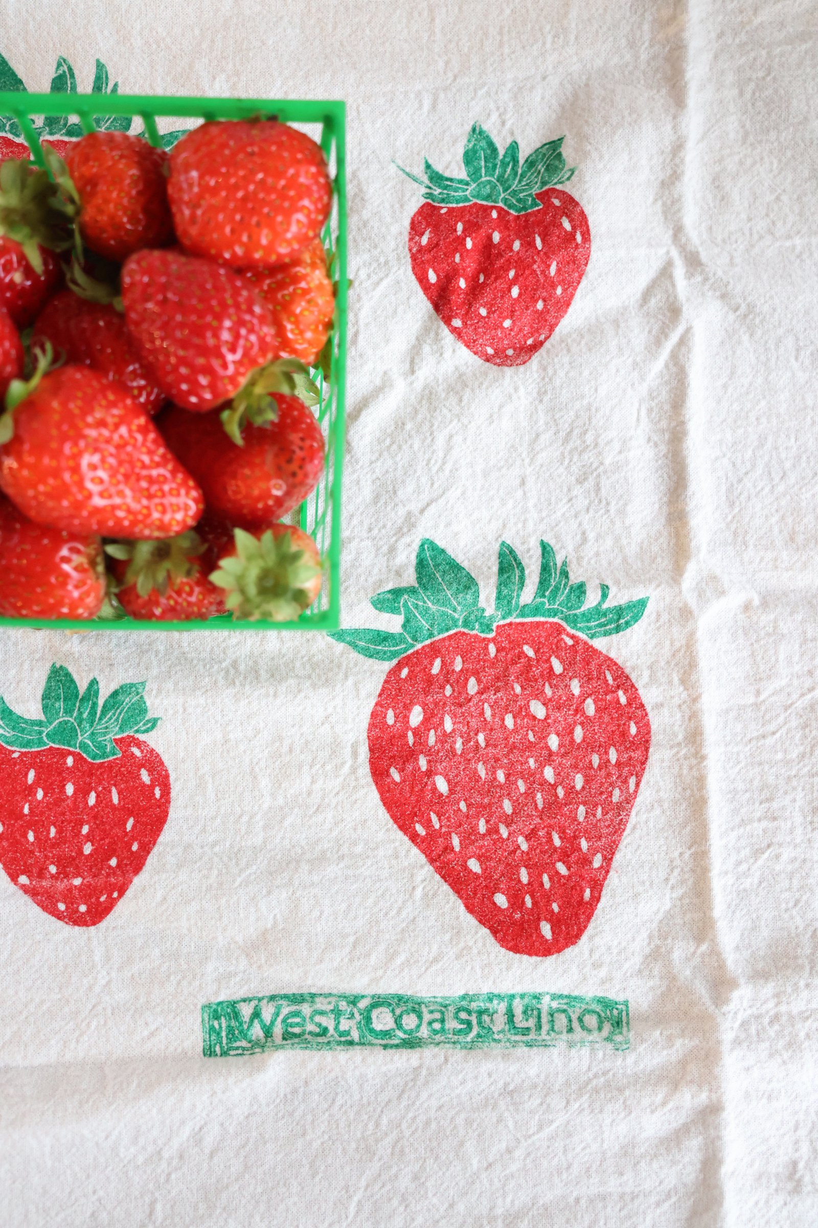 Strawberry Cluster Tea Towel - Image 2