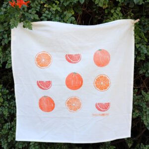 Orange Tea Towel
