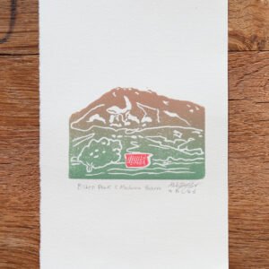 Bishop Peak and Madonna Barn Mini Print 4" x 6"